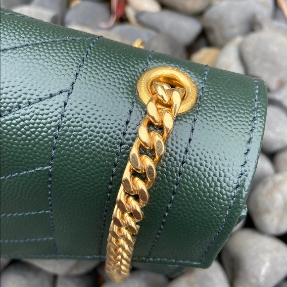 Saint Laurent Envelope Triquilt Small YSL Shoulder Bag  $2950 - Picture 7 of 10